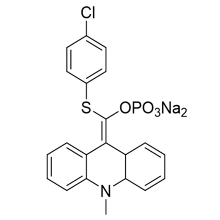 9-(4-Chlorophenylthiophosphoryloxymethylidene)-10-methylacridan,disodium salt; APS-5

